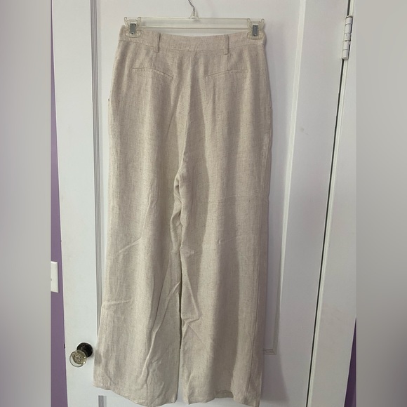 High waist wide leg pleated trousers - Picture 8 of 10